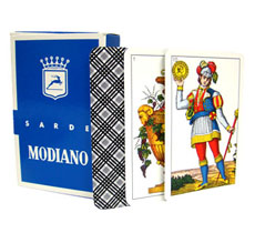 Modiano Piacentine Italian regional cartes markiert