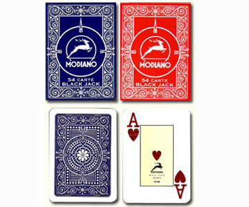 Modiano blackjack cartes markiert