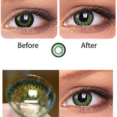 Contact lenses for green eyes